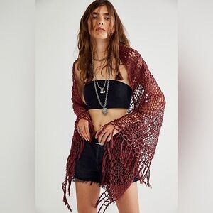 Free People Anna Kosturova Knit Shawl